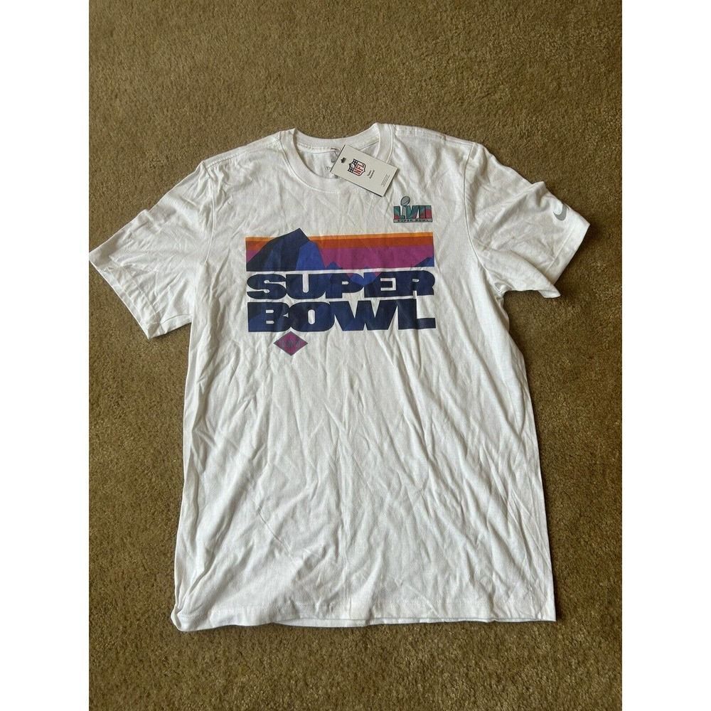 MENS LARGE NIKE/NFL ARIZONA LVII SUPERBOWL WHITE SHIRT - NWT - NO TEAM